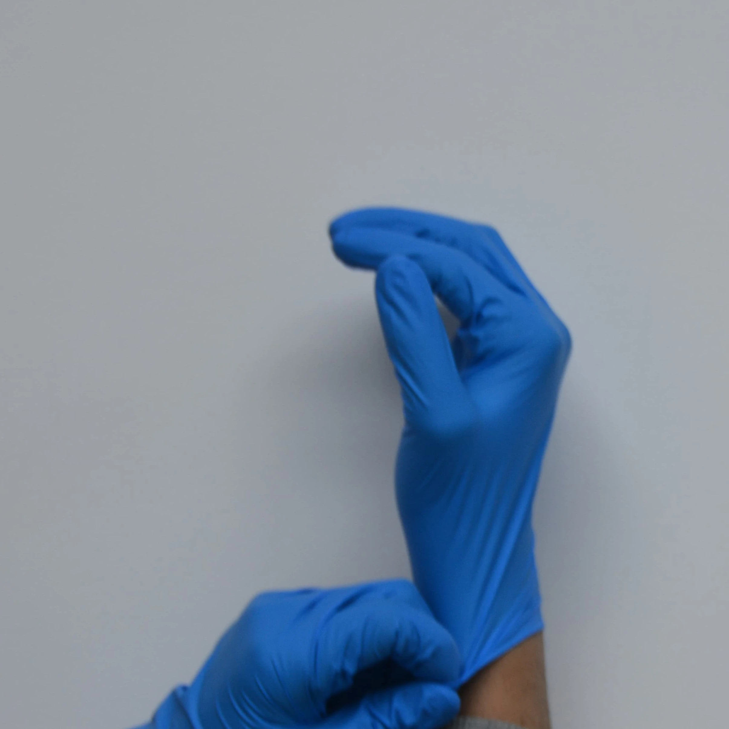 Blue Nitrile Examination Gloves  Disposable Nitrile Gloves for  Medical Use