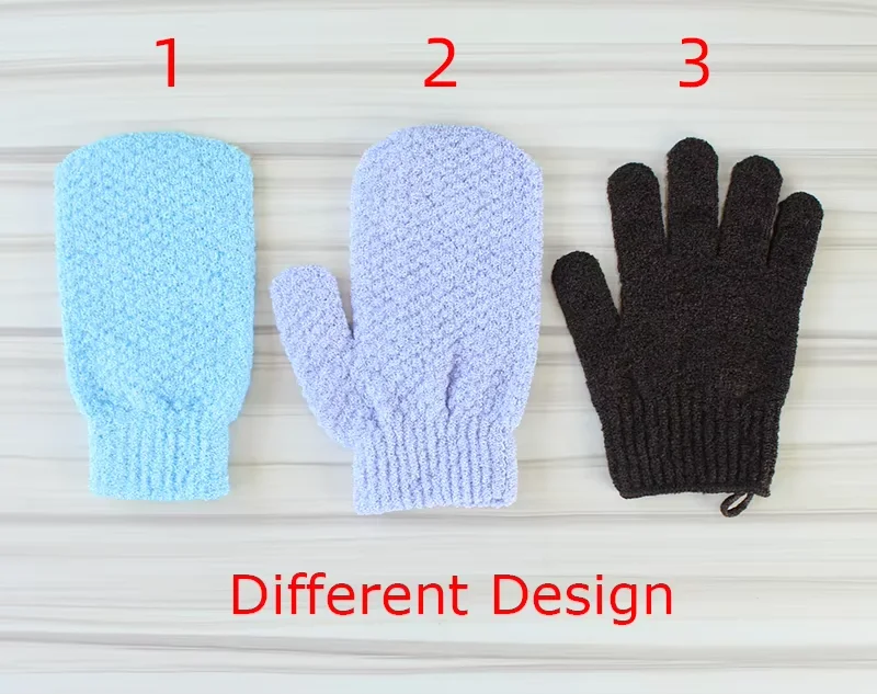 Распродажа детские перчатки для душа отшелушивающие мягкой кожи и улучшения кровообращения ванной многоцветные