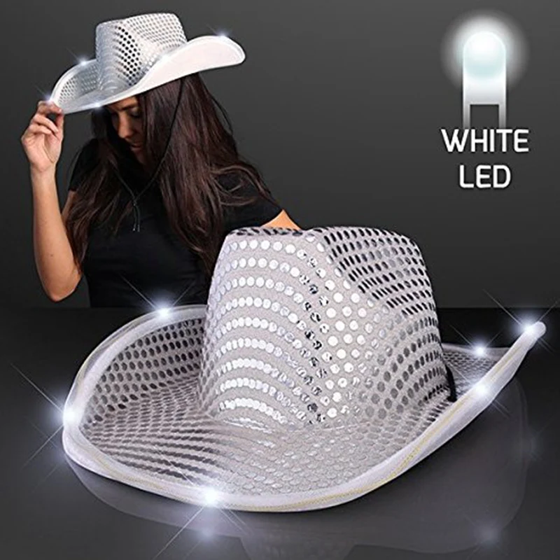 Oempromo customized 60cm eva light up cowboy hat