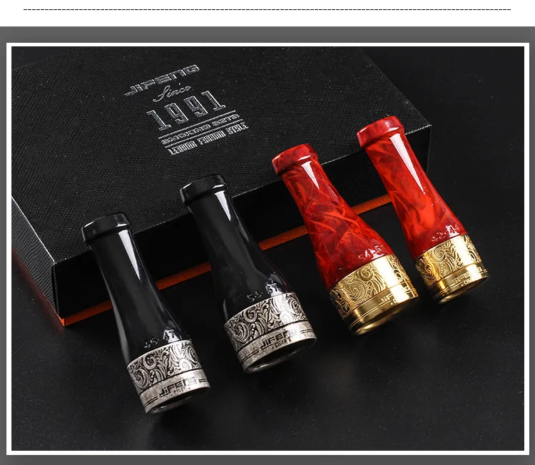 Top seller copper cigar stand portable holder 4 size mouthpiece luxury cigar accessories