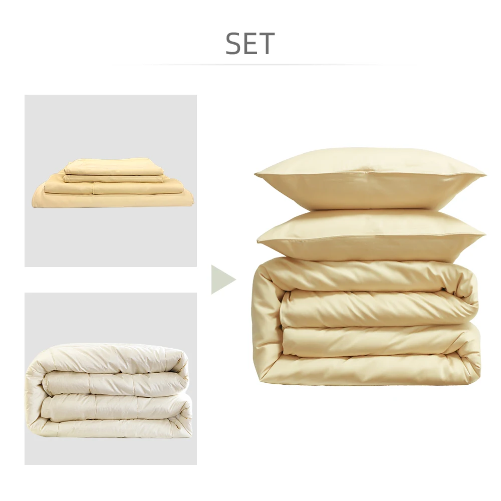 Специальная скидка, сочетание роскошного 65% бамбукового 35%, хлопкового пододеяльника, 400 т, наборы простыней и шерстяного пододеяльника