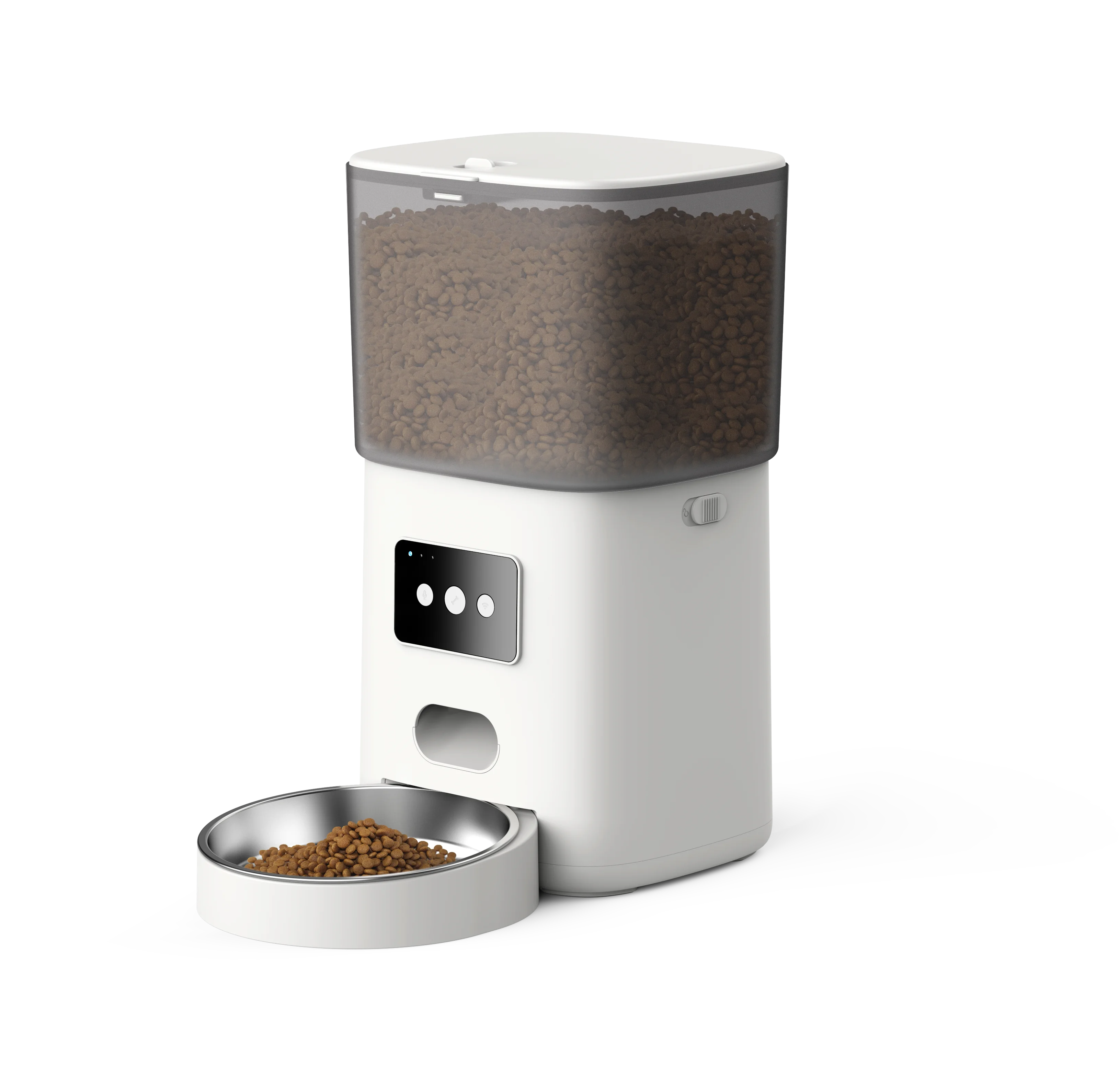 High quality app control food time feeding large capacity regularly 6L cat feeder smart automatic wifi pet feeder