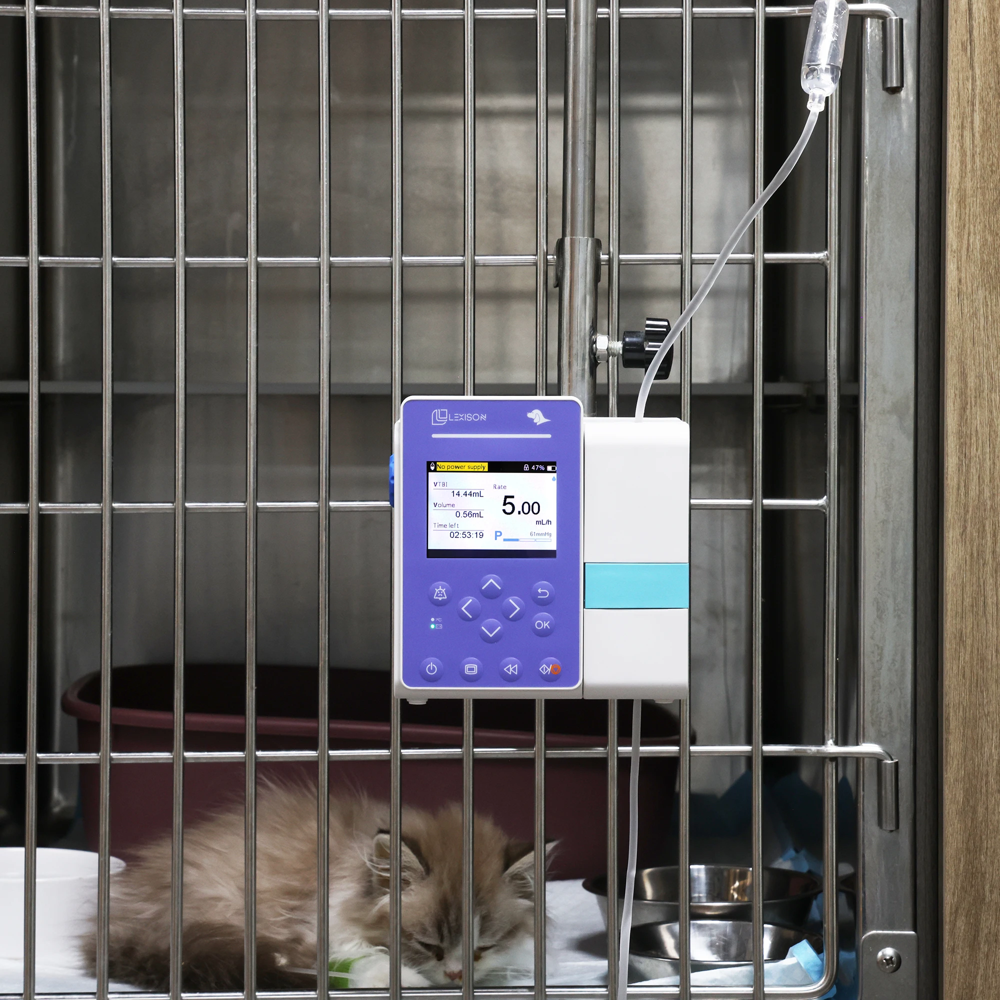 Lexison Veterinary Equipment PRIP-E400V High Quality Veterinary use Medical Electric Fluid Infusion IV Pump for animal pet use