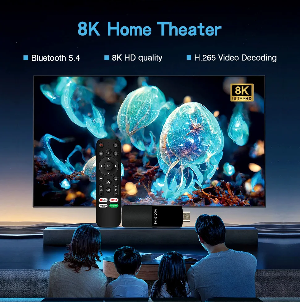 Excellent tv stick MX10 K9 Allwinner H618  tv stick 2Gb 16Gb 2.4G/5G BT4.1 Wifi smart Media Player TV Stick