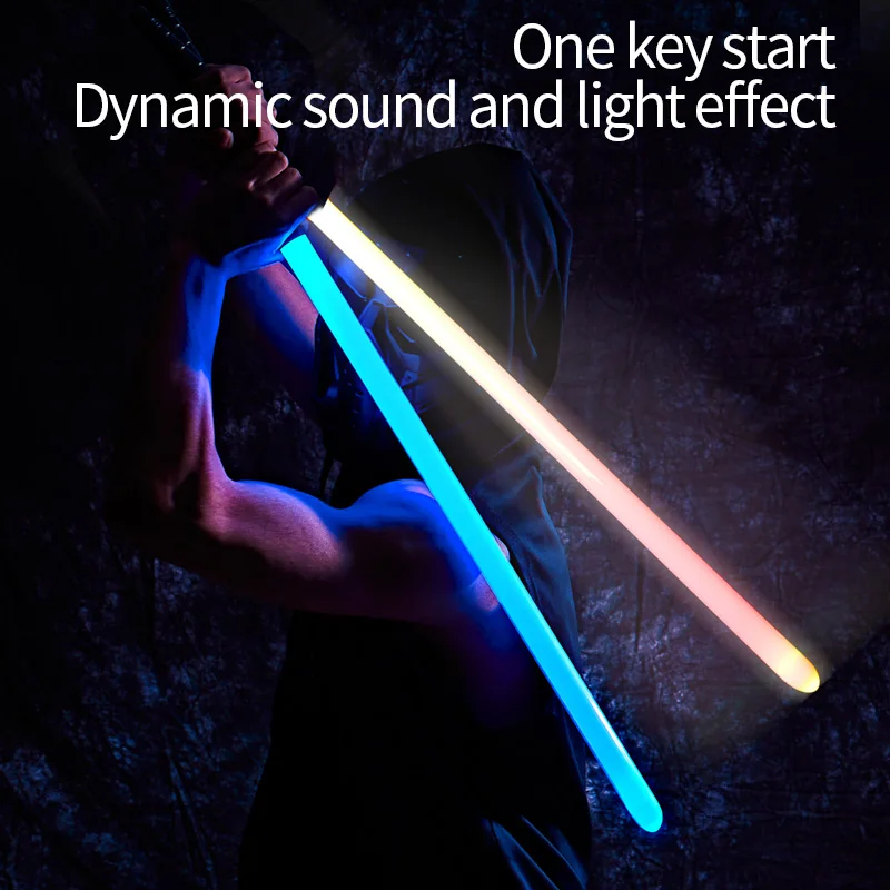 Warwolf 1pc 15 Colors Light-up Toys Metal Lightsaber Hilt Lgt Lightsaber with Neopixel