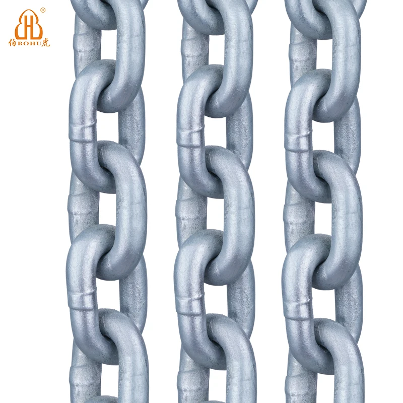 Manufacture Ordinary Din 766 763 Heavy Duty Steel Link Chain Welded Long Short Zinc Plated Chain