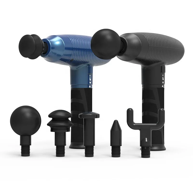 YICOLY Rechargeable hammer massage product hot percussion massage gun portable touch screen Medical Heat Compress massage gun