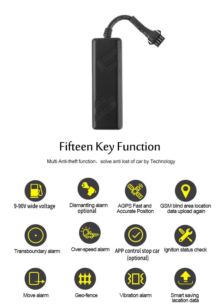 Engine Stop Fleet Management Dagps App Vehicle Tracker Gps Tk205 Suitable For Different Type Cars