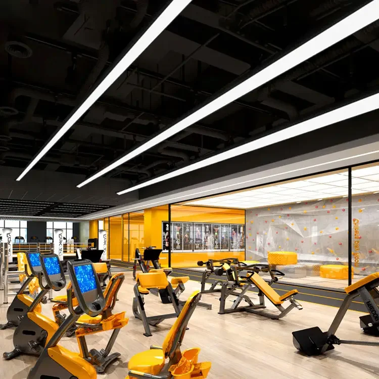 Custom Pool Table Light Rectangle Square Shape Aluminium Linear Pendant Led Billiard Lights For Snooker Billiard Room Lighting