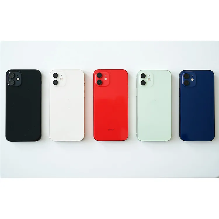 Buy Second Hand Smart Phone iPhoe 12 Asia Pacific Version Original Unlocked 128 GB Good Red Cheap Used Cell Phones for Sale