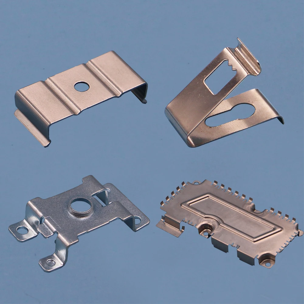 Low Cost Metal Antenna Clamps Flat Spring Clip Metal Clips for Steel Stramping Stainless Steel F Clamp