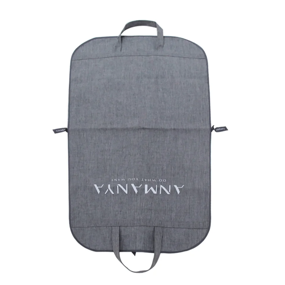 Garment bags with Zipper print logo suit cover wedding dress Bag with custom logo suit bags