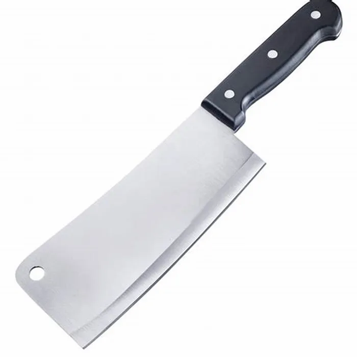 Stainless Steel Chinese Cleaver knife Safe and Non-stick Coating Blade with Anti-slip Wooden Handle Large Chinese Chefs Knife