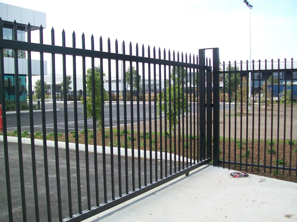 2024 Easy- installed Outdoor Sliding Gates Wrought Iron Gate Designs for industry /warehouse