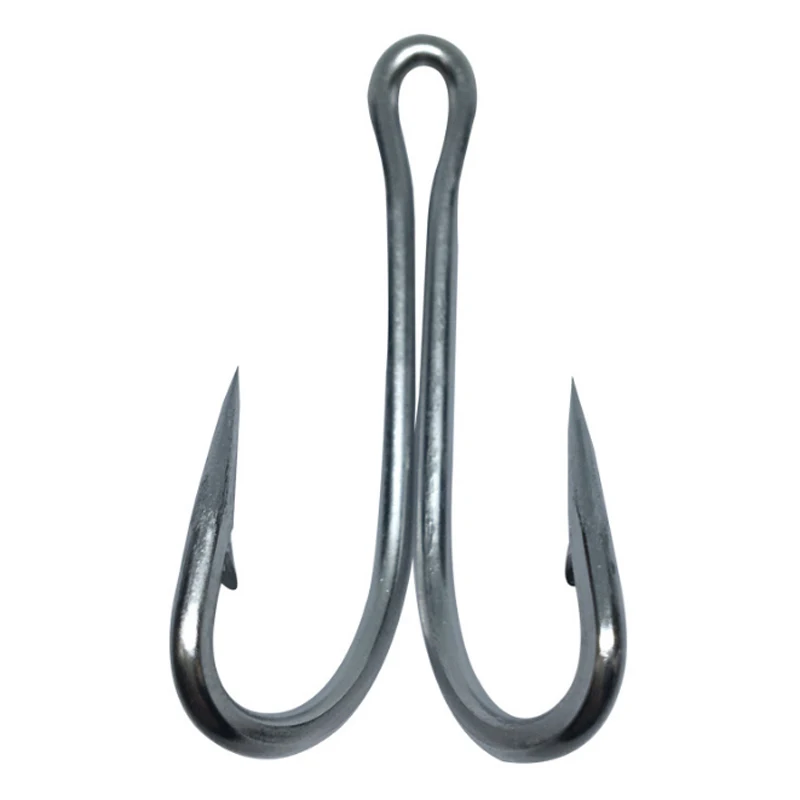 Крючок лягушка из нержавеющей стали Amazon, большая рыба, суперпрочный крючок для дужек, троллинговая ложка с двойным крючком 45 градусов