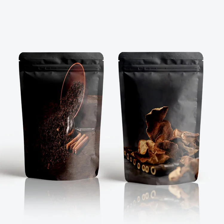 Wholesale Prices Custom Logo Printed Smell Proof Food-Grade Packaging Zip Lock Cigar Shisha Storage Stand Up Pouch Tobacco Bags