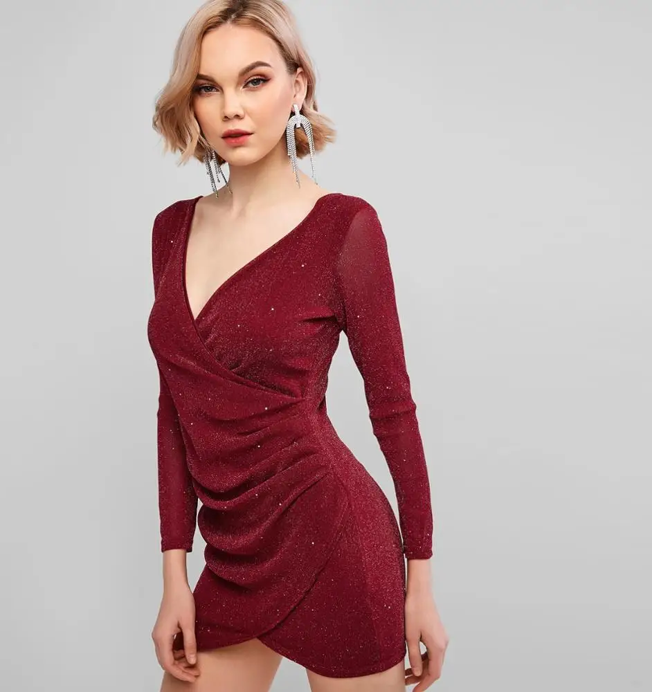 
Сверкающее сексуальное женское мини-платье для вечеринки 