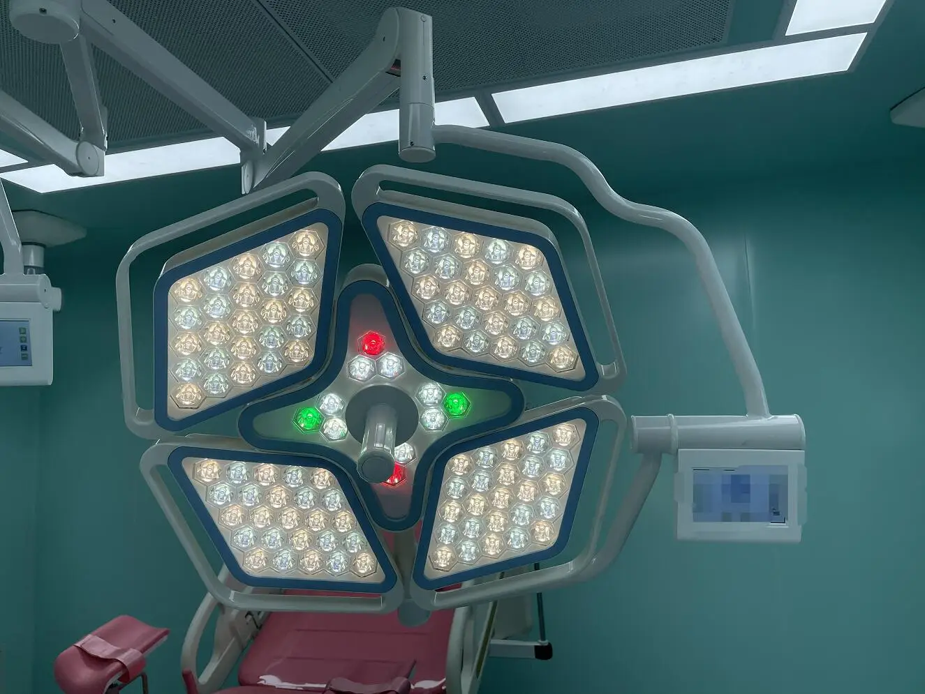 Surgery Shadowless Operation Theatre Lights LED Operating Double Head Surgical Lamp