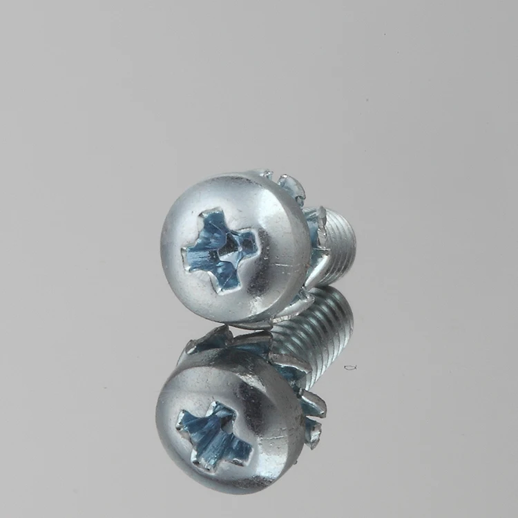 M3 Carbon Steel Metal Fasteners 10.9 Bolts And Nut Pan Head Sems Screw With Washer