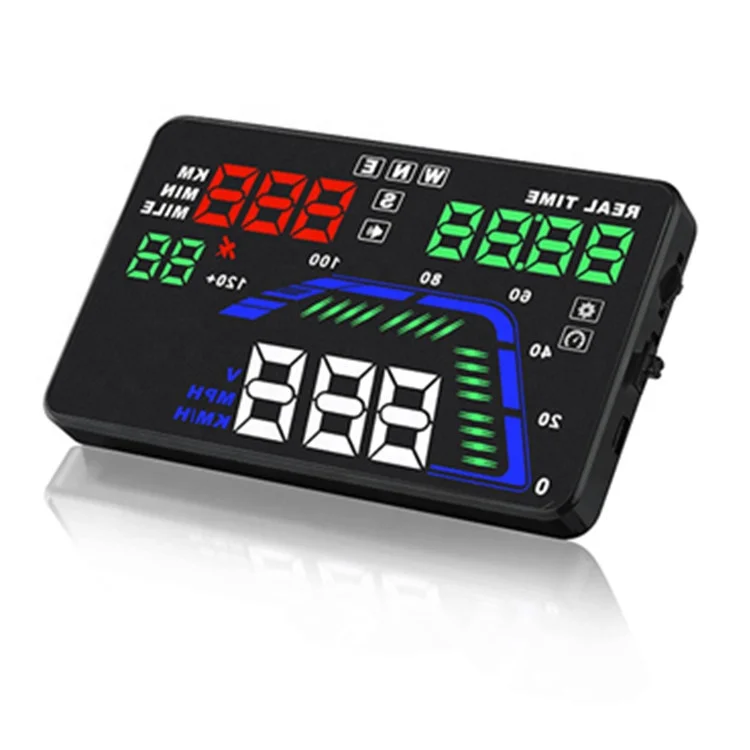 5,5 дюймовый автомобильный проектор Q7 HUD, дисплей скорости на лобовом стекле, проектор навигации на лобовое стекло