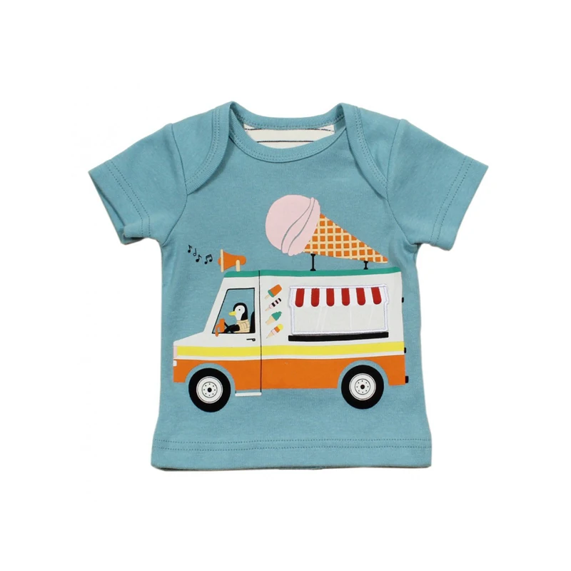 Soft cotton custom printed shirt baby boy baby tshirt t-shirt for Summer