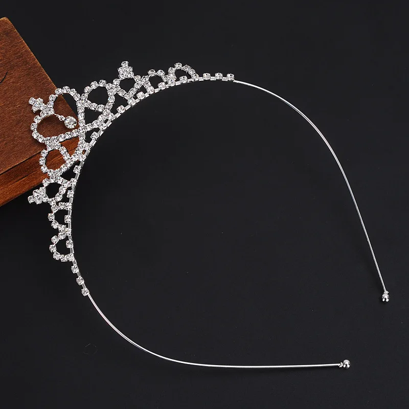 Children hair accessories Hair accessories girl cute crown princess little girl rhinestone crown hairpins baby hair comb