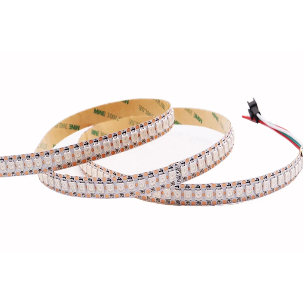 CSLIDO IP30/IP65/IP67 DC5V/12V 1-3M WS2812B WS2815 Led Strip 144 pixels/leds/m Addressable IC Smart 5050 RGB led Strip light