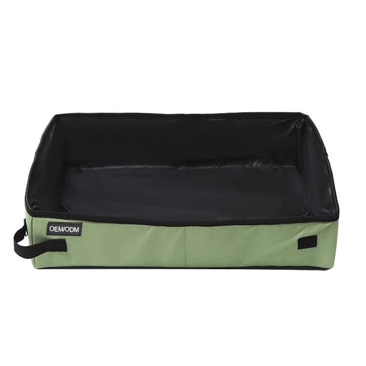 Wholesale Hot Portable High Quality Cat Toilet Scratch Resistant Car Use  Travel Tray Pan Cat Litter Basin Box