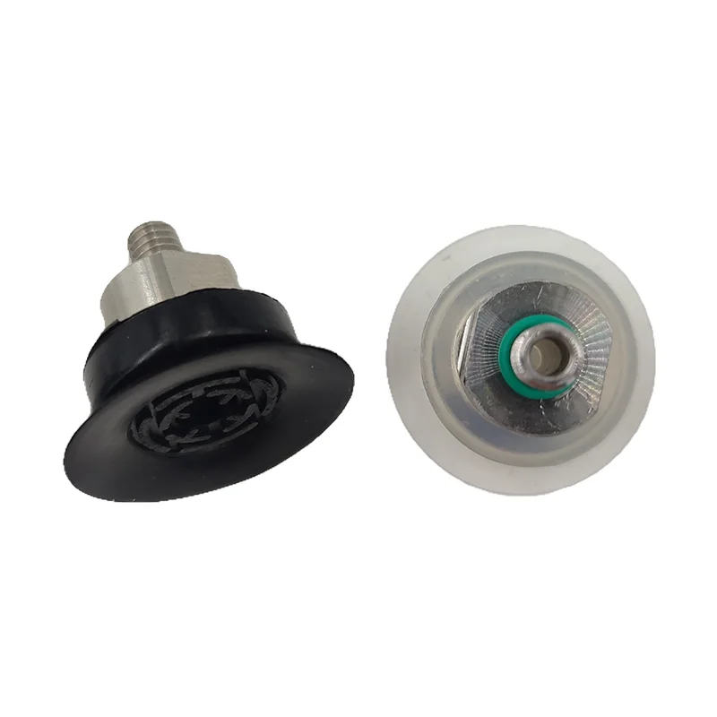 Shanghai Doullens 30mm Flat Pneumatic Vacuum Pad for Plastic Film and Paper Industrial Silicone Suction Cup