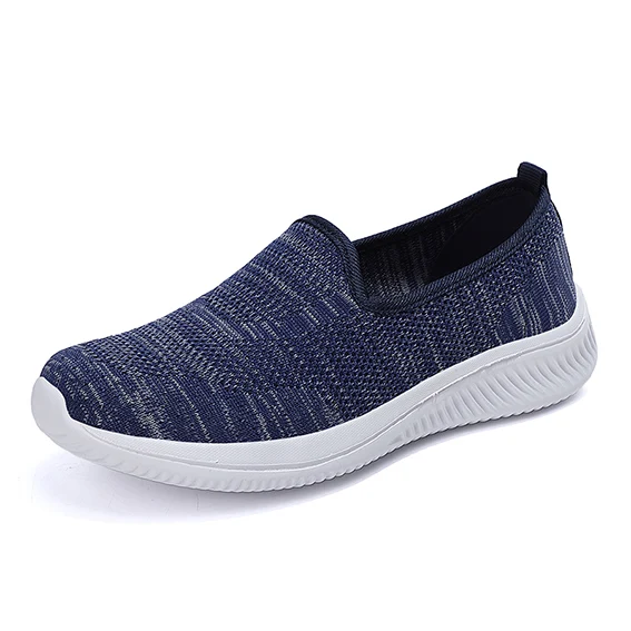 light weight loafer slip on walking shoes for woman