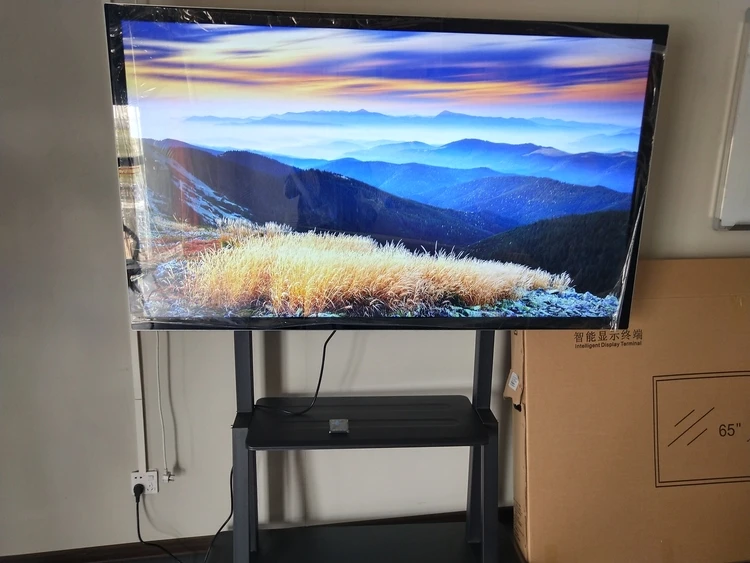 
High Quality 86 Inch Mobile Floor Stand Multi Infrared Touch Interactive Flat Panel 