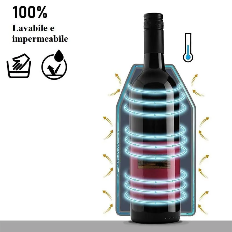 Wine Cooler Sleeve with Protector Keep Cool and Chill 2 Hours Up for White Red Wine,wine bottle cooler sleeve