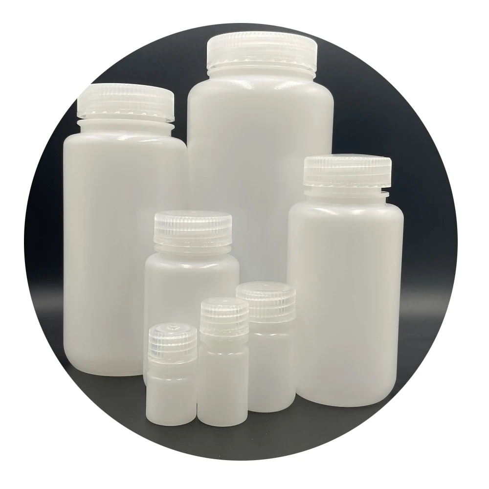 Round wide mouth PP/HDPE reagent bottle 125,250,500,1000ml