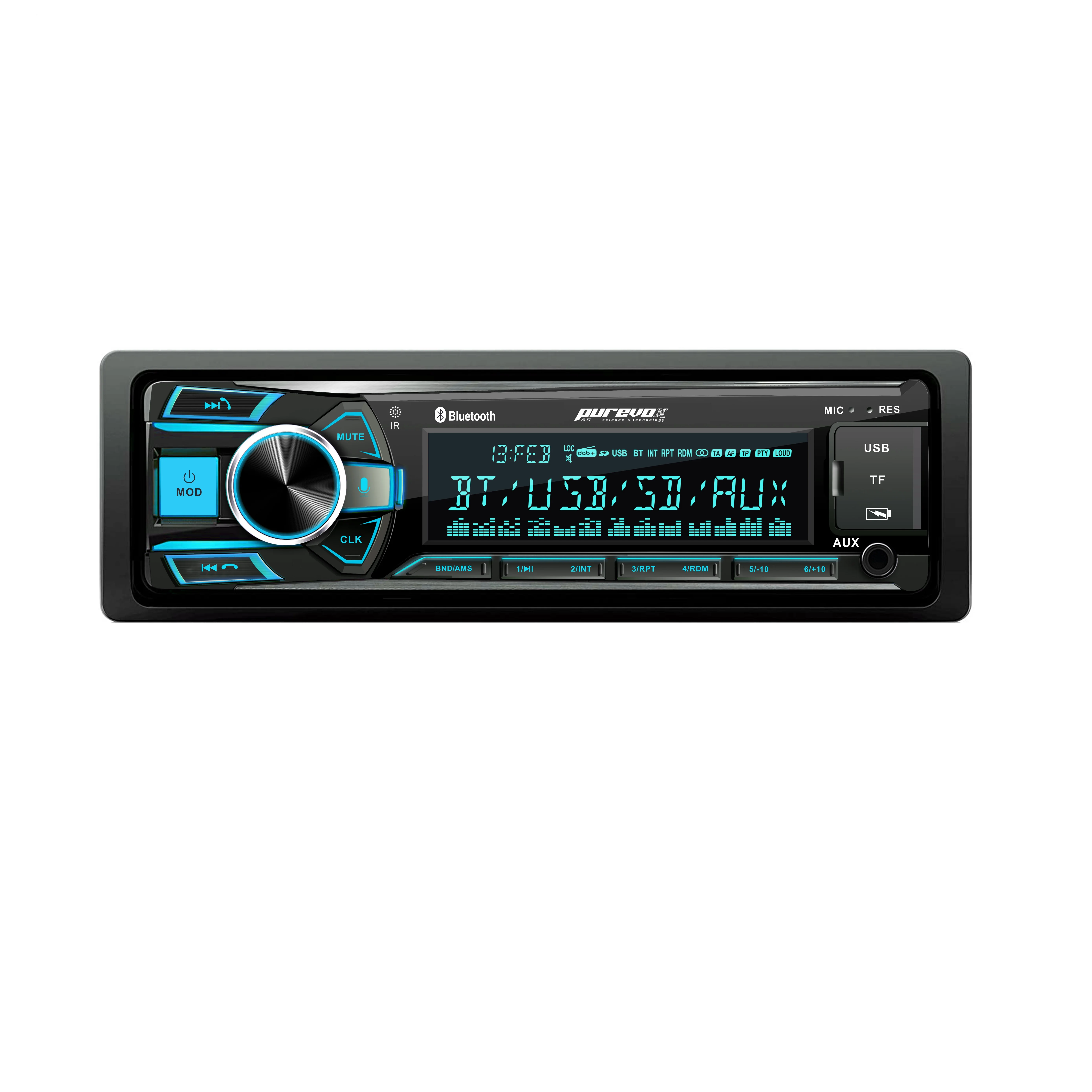 Professional  Complete DSP Car Mp3 Player Dotty Display Bluetooth USB Connection Combined with Radio Tuner  7851L Amplifier