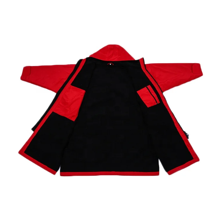 Waterproof Changing Robe Quick Dry Body Warm Fleece Lining Surf Poncho for Water Sport Beach & Pool