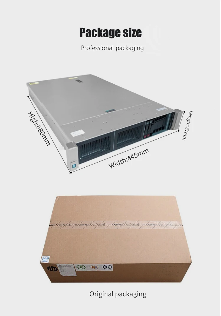  Новый оригинальный HP DL380 gen10 сервер 3204 CPU 32g DDR4 память p408i-a raid 1 2 ТБ для HPE DL 380