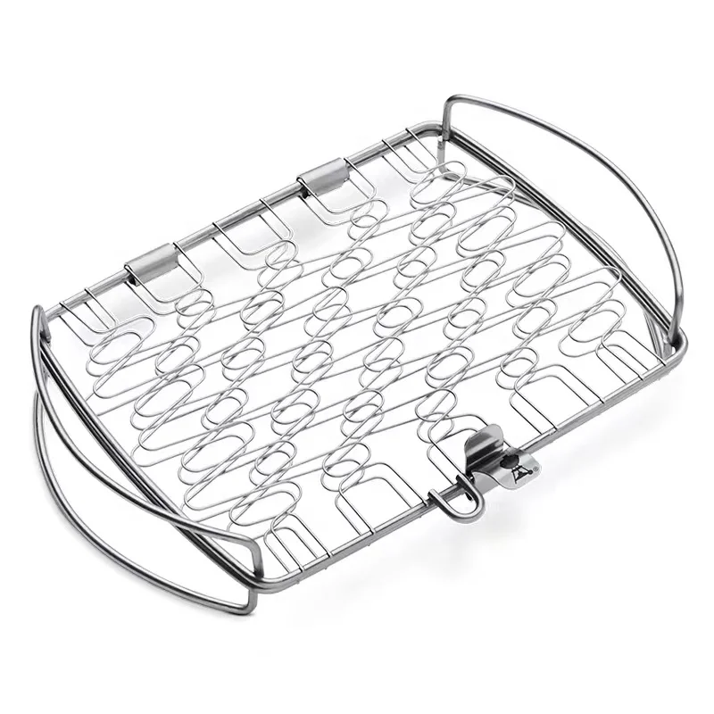 BBQ Grill Basket Non-stick Barbecue Mesh for Grilling Fish Shrimp Meat