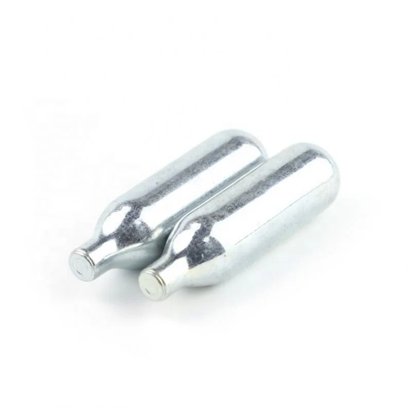 Highly recommended 8G/10Cc Customized Liquid CO2 Cartridge/Inflator With Screwless Neck For Soda Water/Beer Machine