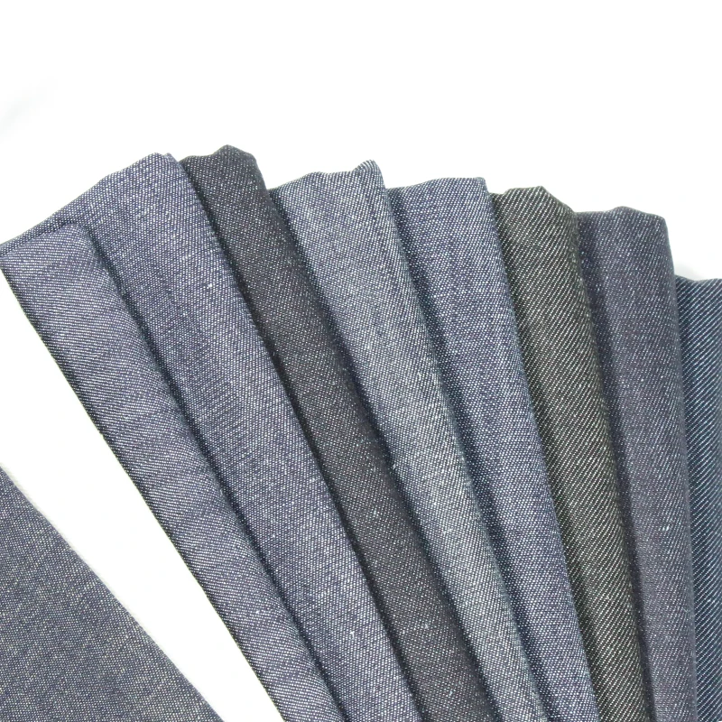 High quality 46% Tencel 10% chinese hemp 44% cotton Tencel denim fabric factory custom