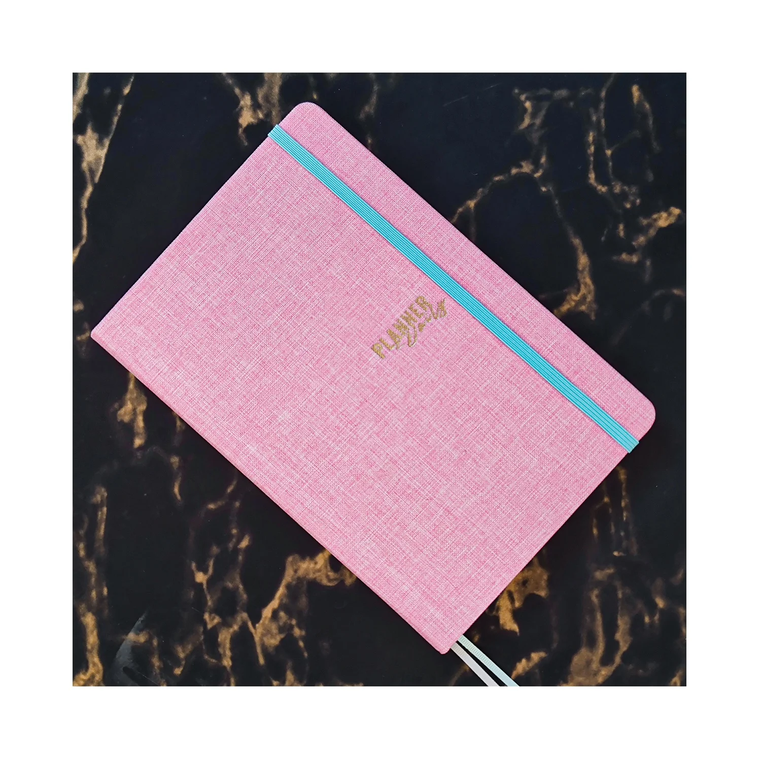 Customised  Wholesale 2023 A5 Eco Friendly Fabric Notebook Hard cover Journals Cheap Price Weekly Planner