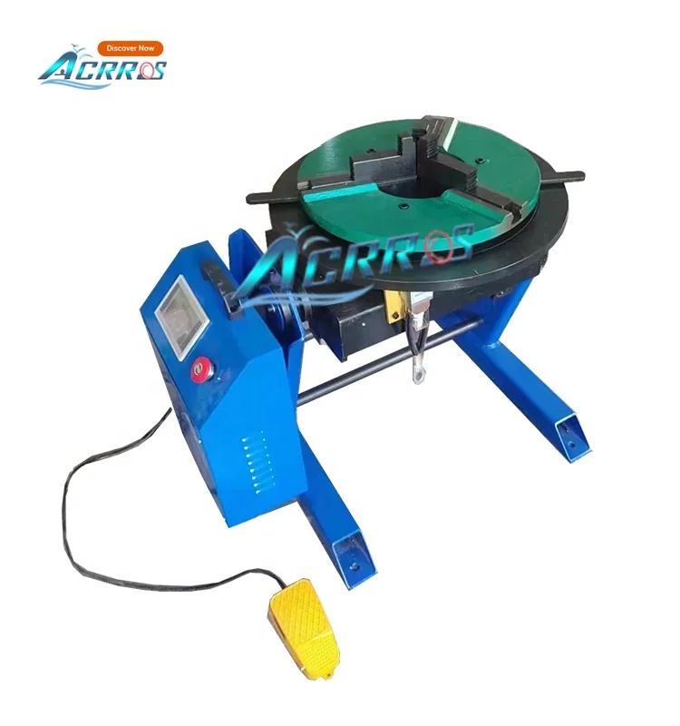 Automatic Welding Positioner 200kg/100kg CNC Program Pipe Turntable