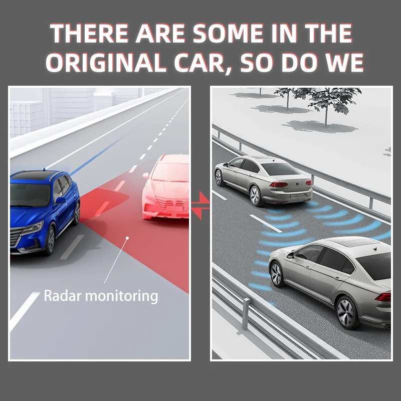 Vehicle mounted BSD blind spot warning RCTA 77GHz microwave radar lane changing assistance BSM blind spot detection system