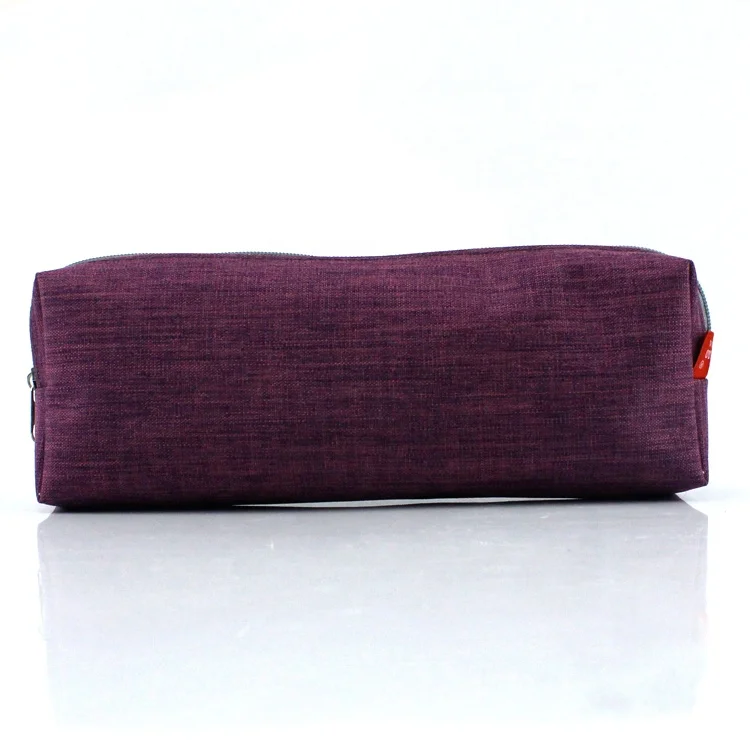 School office new custom logo canvas oxford case pencil bag