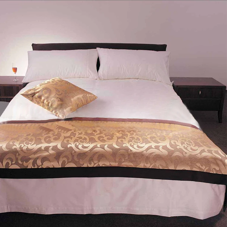 
Factory Sales Decorative Jacquard Modern Luxury Cushion And Custom Hotel Bed Runner 