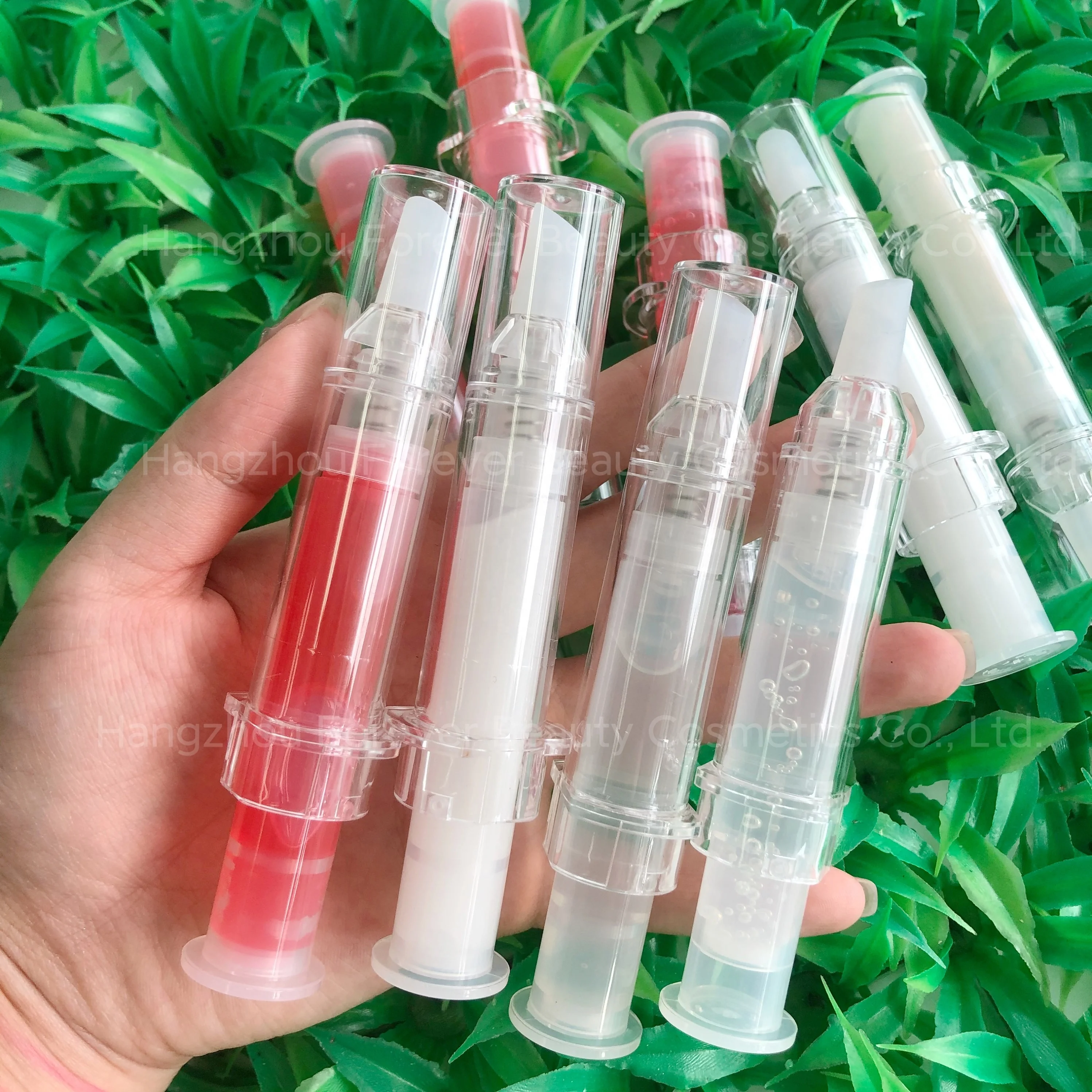 Tantalizing Sexy Lip Spicy Fruit Hyaluronic Acid Syringe Lip Plumper Gloss Private Label