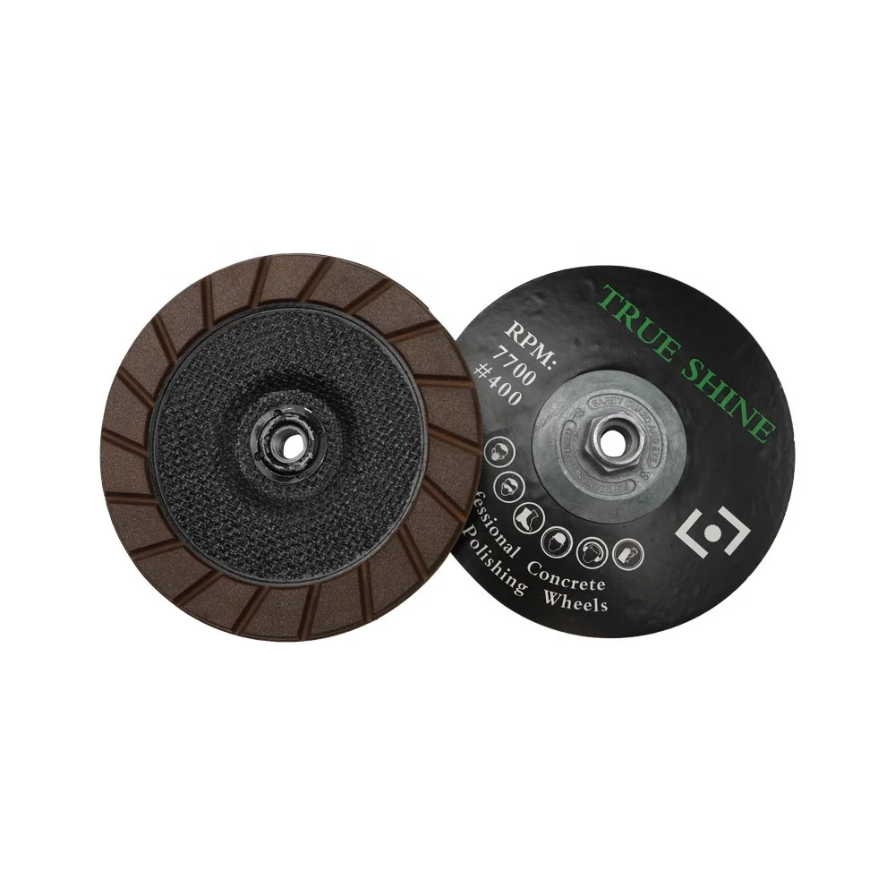 TRUE SHINE 127mm easy polishing ceramic edge concrete grinding wheel diamond manufacture