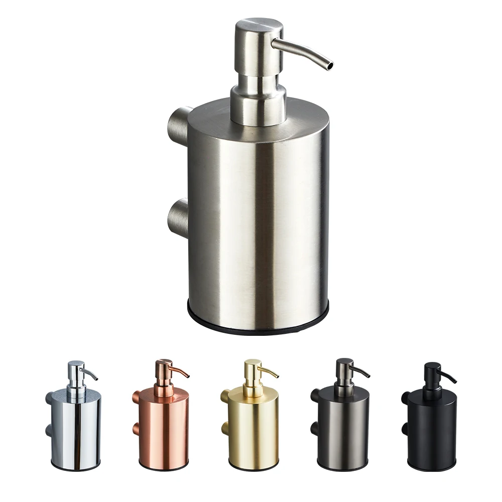 500 ml Brushed Nickel Stainless Steel Kitchen Bathroom Liquid Soap Dispenser With Pump