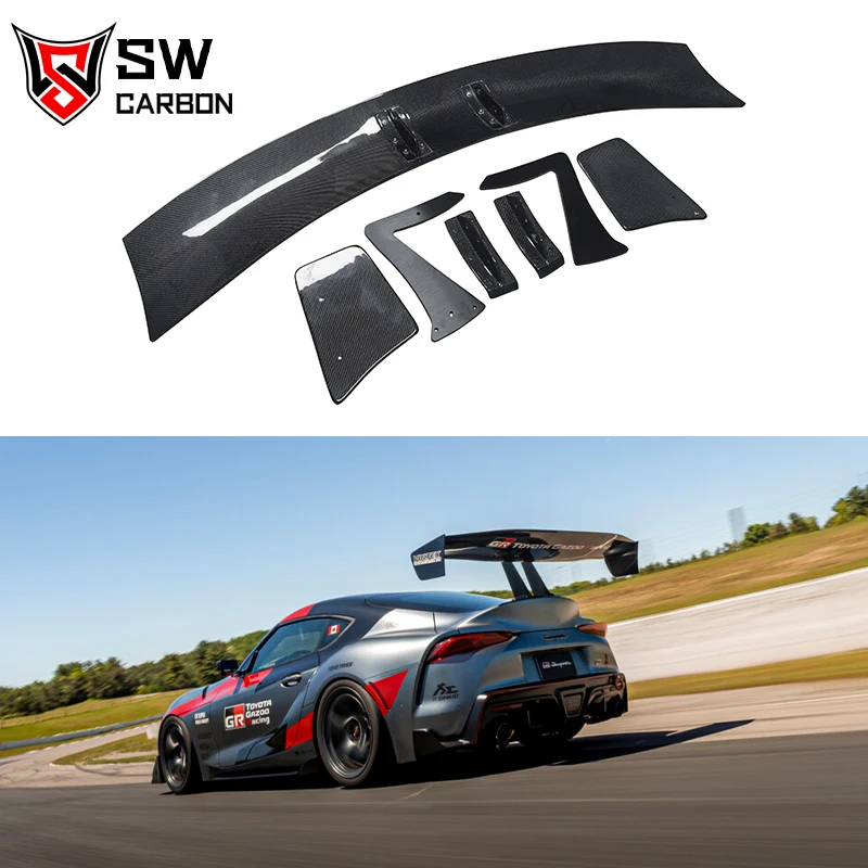 Carbon Fiber Vol Style Rear Spoiler for Toyota Supra GR A90 A91 MK5 MKV Trunk Lip Rear Splitter Diffuser Body Kit