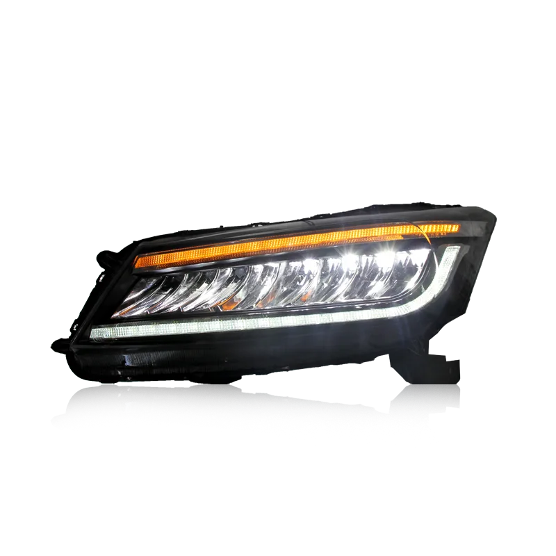HCmotion Factory Wholesales Blue DRL Front Head Lamp Sedan 2008 2009 2010 2011 2012 LED Head lights For Honda Accord