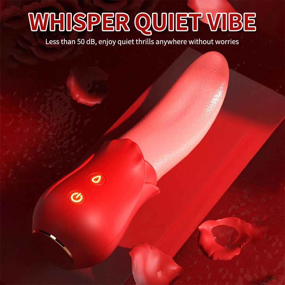 Hot Selling Female Masturbation G spot Clitoris Sex Toy for Women Stimulator Nipple Massager Realistic Tongue Licking Vibrator